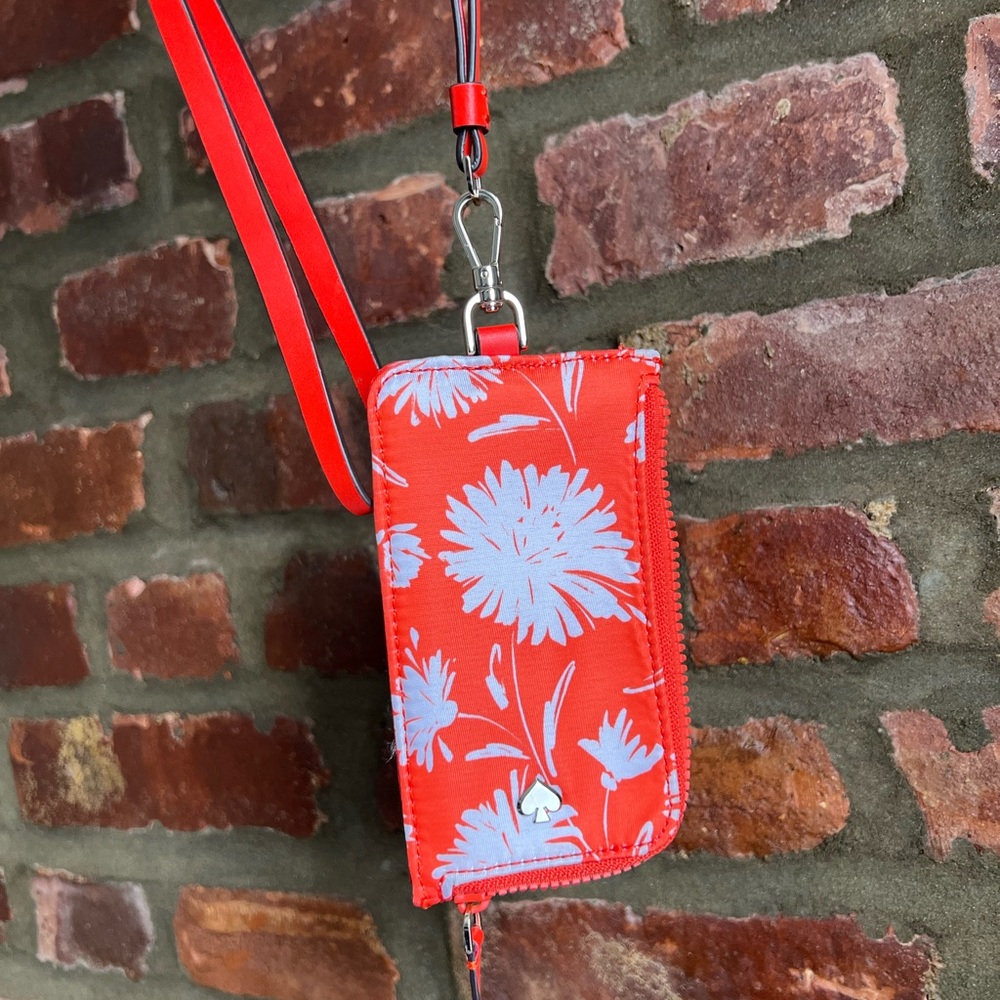 🎁Kate Spade Jae Blossom Card Case Lanyard